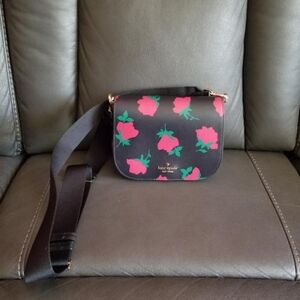 Kate Spade Rose Saddle Bag